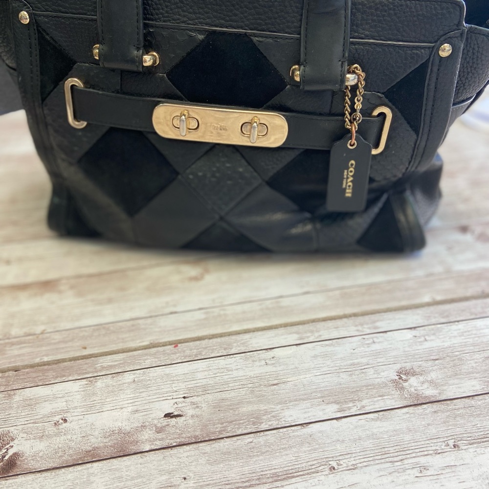 Quilted Coach handbag